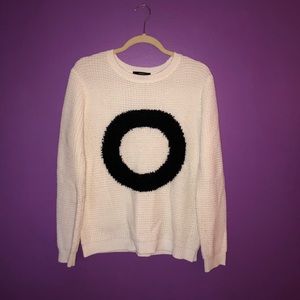 White & Black Sweater